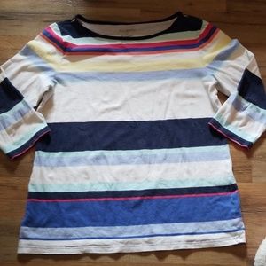 Talbots 3/4 sleeve Top SZ M